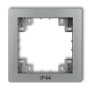 Ramka pośrednia do łączników 7DRPH (sitodruk IP44) srebrny metalik Deco Karlik