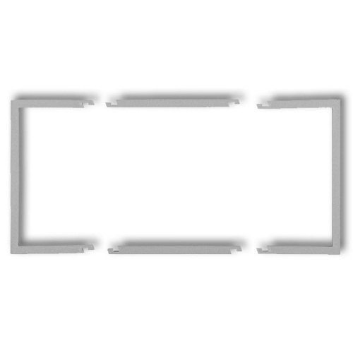 Ramka wypełniająca podwójna srebrny metalik 7DRW-2 Deco Karlik