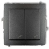 Mechanizm łącznika podwójnego schodowego 11DWP-33 grafitowy Deco Karlik