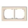 Ramka uniwersalna podwójna beżowa 1DR-2 Deco Karlik