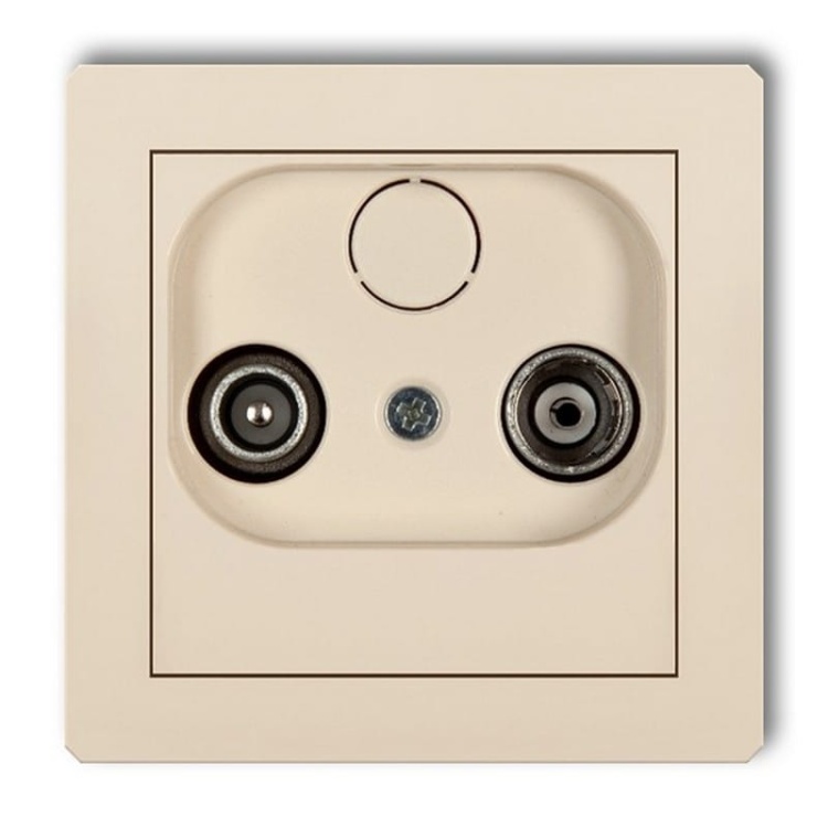 Mechanizm gniazda abonenckiego RTV końcowego 2 dB beżowy 1DG2K Deco Karlik