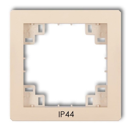 Ramka pośrednia do łączników 1DRPH (sitodruk IP44) beżowa Deco Karlik