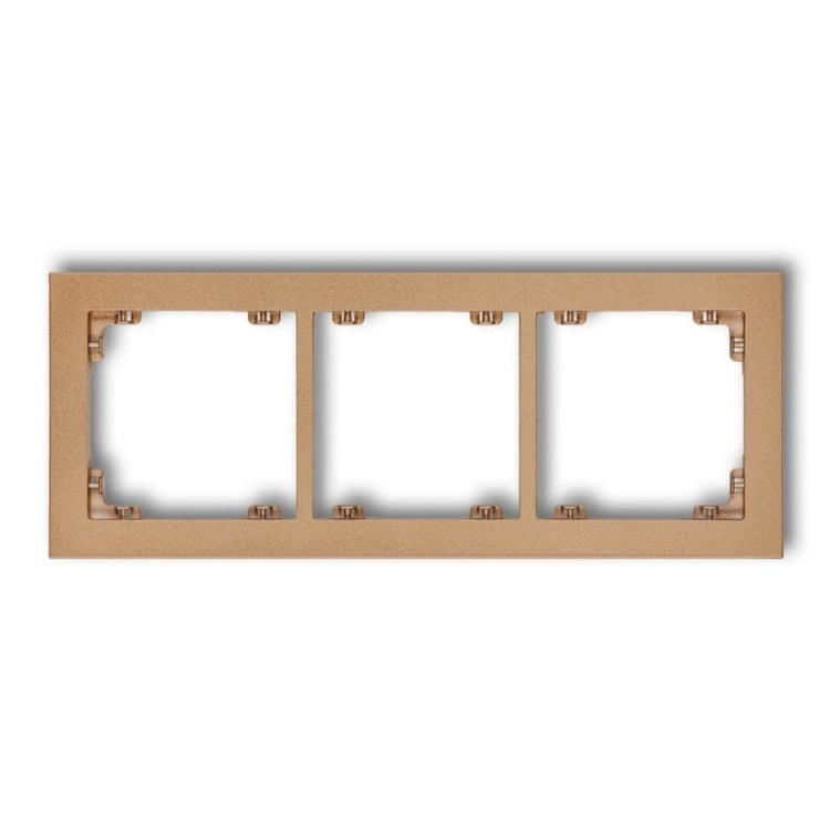 Ramka uniwersalna potrójna złoty metalik 8DR-3 Deco Karlik