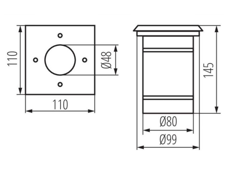 Oprawa najazdowa BERG DL-10L max.10W IP67 KANLUX 7173