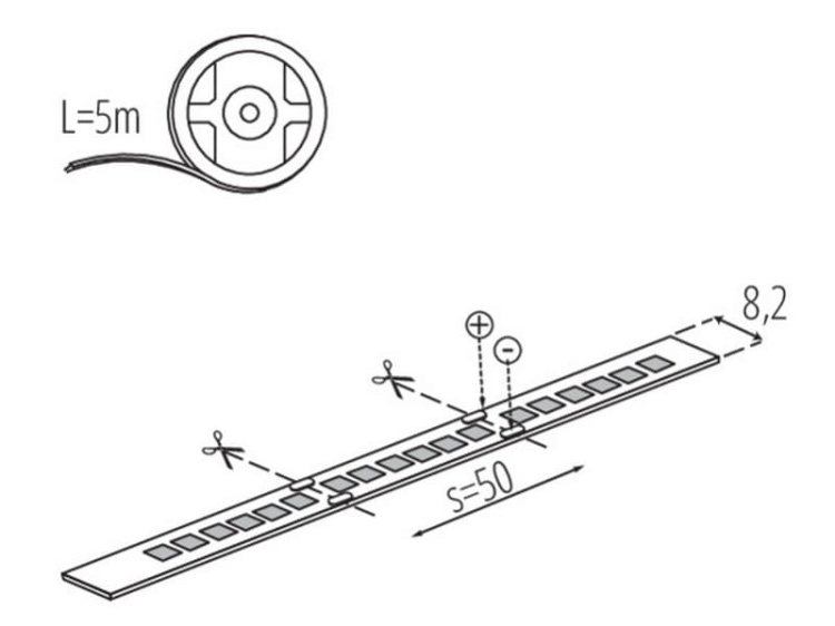 Taśma LED 24V 16W/1m biała neutralna 4000K 120LED/1m 1760lm/1m IP65 Kanlux
