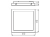 Plafoniera Tybia LED z czujnikiem ruchu 38W 3800lm IP20 4000K KANLUX 24643