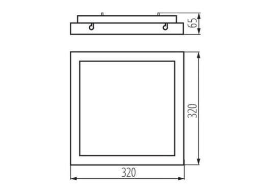 Plafoniera Tybia LED czarna 25W 2600lm IP20 4000K KANLUX 24645