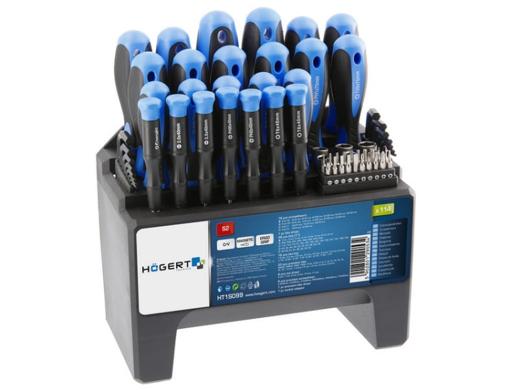 Zestaw wkrętaków HT1S099 114 sztuk Högert