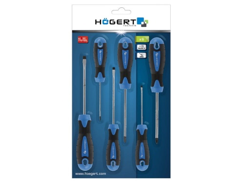 Zestaw wkrętaków HT1S095 6 sztuk stal S2 Högert