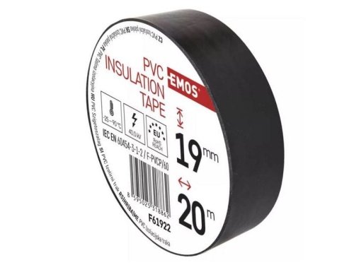 Taśma izolacyjna F61922 PVC 19mm/20m czarna EMOS