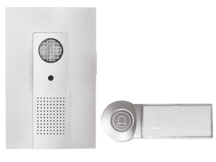 Dzwonek P5712 bezprzewodowy DC 98105 3×1,5V AA srebrny EMOS