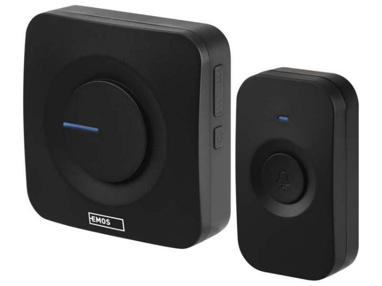 Dzwonek bezprzewodowy P5728 czarny 3×1,5V AAA EMOS