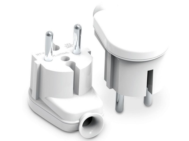 Wtyczka kątowa rozbieralna 230V 16A WT-16B biała PLASTROL