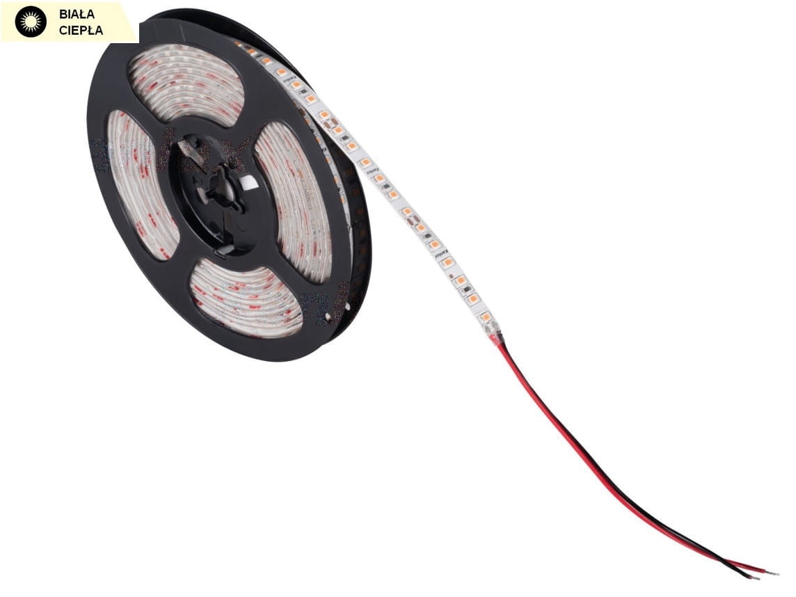 Taśma LED 24V 16W/1m biała ciepła 3000K 120LED/1m 1600lm/1m IP65 Kanlux