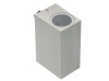Oprawa ścienna dwukierunkowa TIAGO KW kwadratowa GU10 max.2x35W IP54 inox GTV