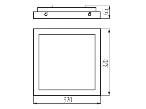 Plafoniera LED z czujnikiem ruchu TYBIA M 25W-NW-SE B 25W 4000K 2600lm czarna