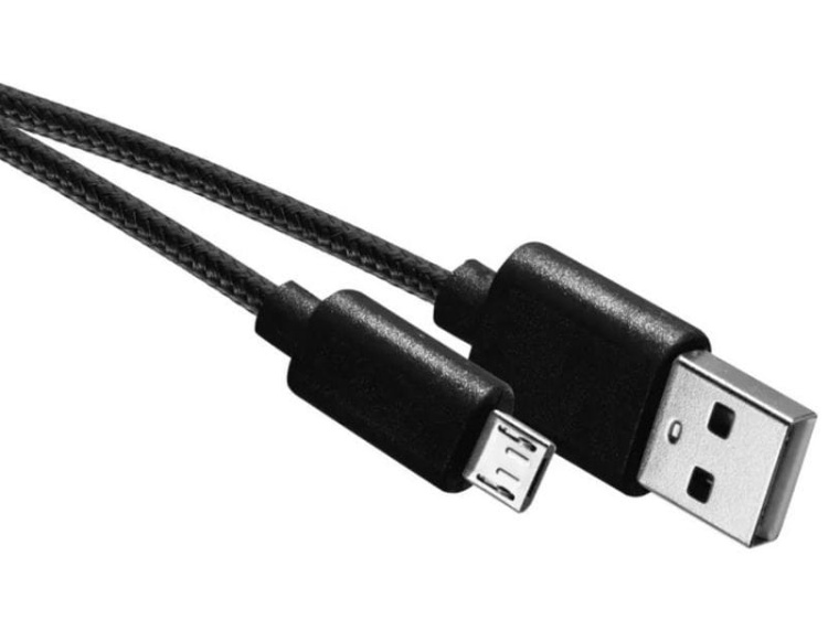 Przewód USB 2.0 wtyk A -wtyk micro B, 2m czarny SM7008BL