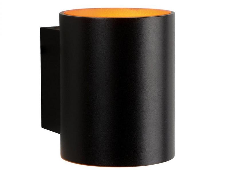 Kinkiet SQUALLA G9 tuba czarna/złota SLIP006004