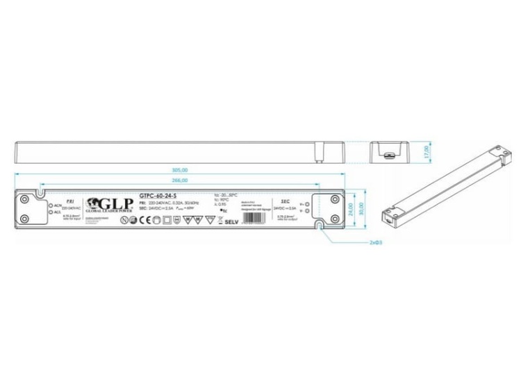 Zasilacz napięciowy GTPC-75-12-S 75W 12V