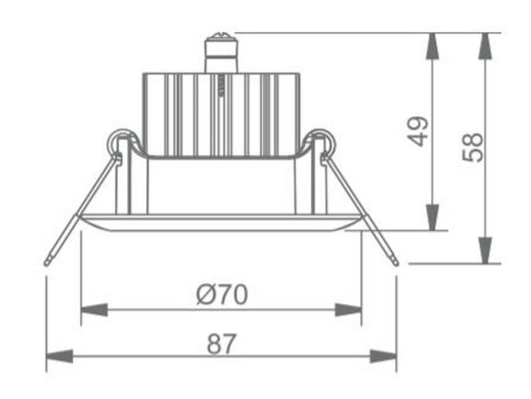Oczko awaryjne P/T STARLET WHITE II LED SO 200 SA 3H MT 2W 200lm IP20