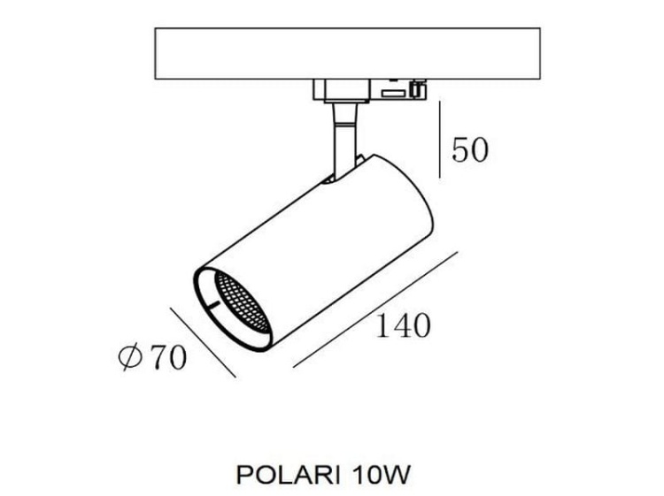 Reflektor POLARIS LED obudowa biała 10W 3000K