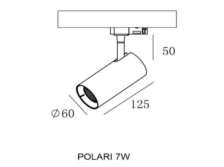 Reflektor POLARIS LED obudowa czarna 7W 4000K