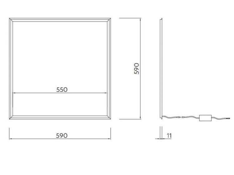 Panel/Ramka LED AKORDITA LD-AKO4060-NB 60x60cm 40W 4000K 3600lm
