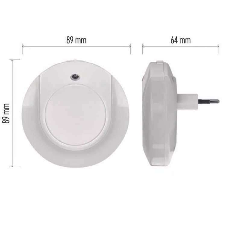 Lampka nocna LED do gniazdka 230V z czujnikiem EMOS P3317 wymiary.jpg