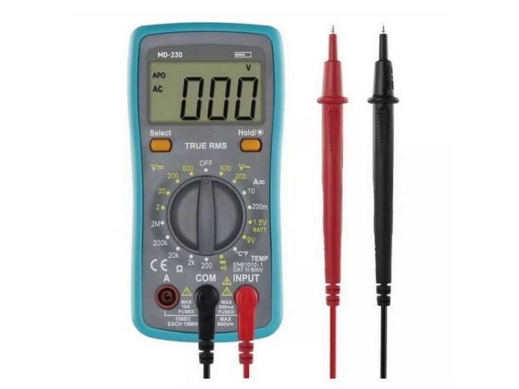 Multimetr MD-230 EMOS M0230 przód.jpg