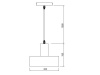 Lampa wisząca SELVIA2 3222 E27 IP20 20x15 cm złota GTV