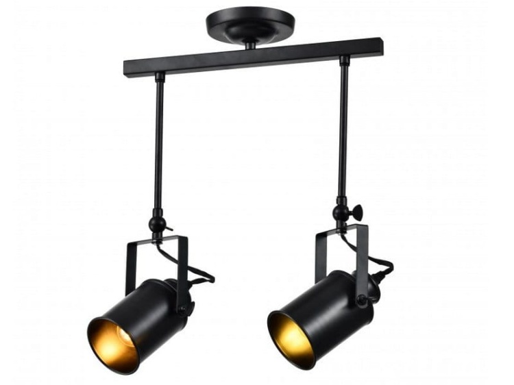 Oprawa sufitowa reflektor DEMIR 2 3994 2xE27 IP20 czarna GTV