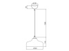 Lampa wisząca MARITE 7108 E27 IP20 brązowa GTV