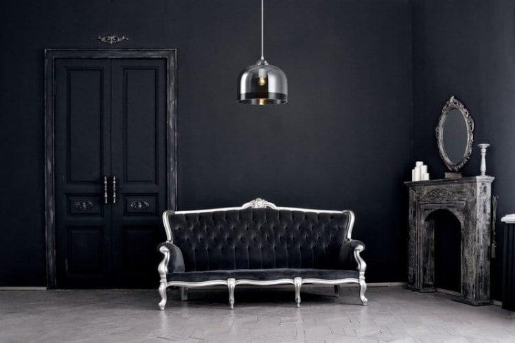 Lampa wisząca LATI 7122 E27 IP20 czarna GTV