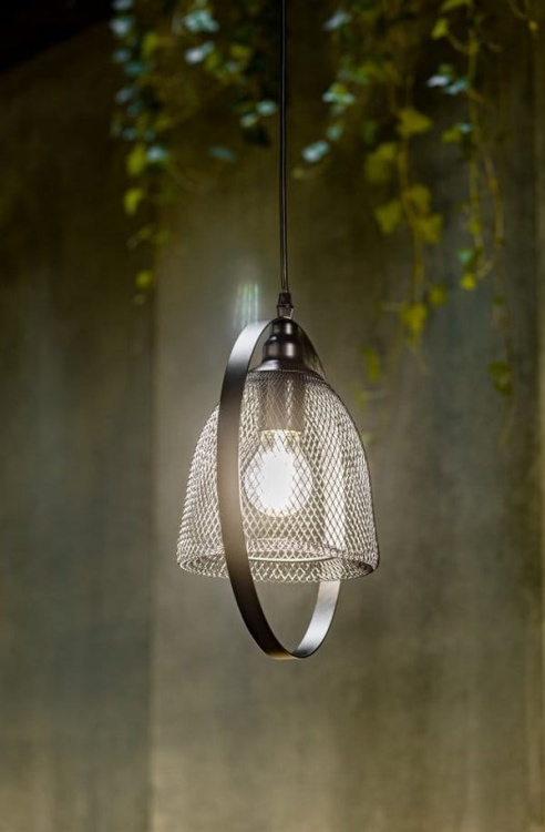 Lampa wisząca XALIS 2 7320 E27 IP20 śr. 30 cm czarna GTV