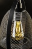 Lampa wisząca XALIS 2 7320 E27 IP20 śr. 30 cm czarna GTV