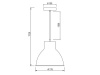 Lampa wisząca DANTE 2119 E27 IP20 czarna GTV