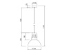 Lampa wisząca ARTEMIA L 2447 E27 IP20 szara GTV