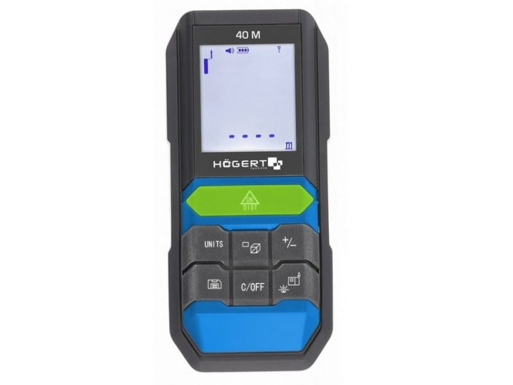 Dalmierz laserowy 40m HT4M322 Högert przód.jpg