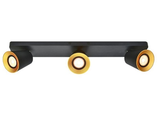 Oprawa sufitowa Elli 4588 IP20 3xGU10 potrójna czarna GTV