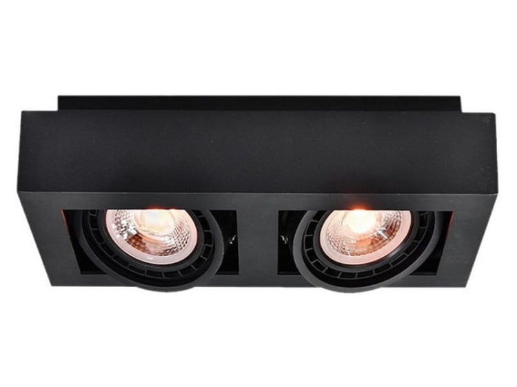 Oprawa sufitowa Loid 4700 IP20 GU10 2xES111 podwójna czarna GTV