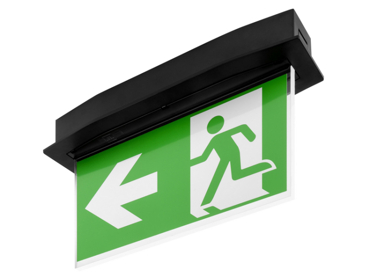 Oprawa awaryjna P/T SUPREMA LED D-std SA 3H AT IP54 czarna obudowa