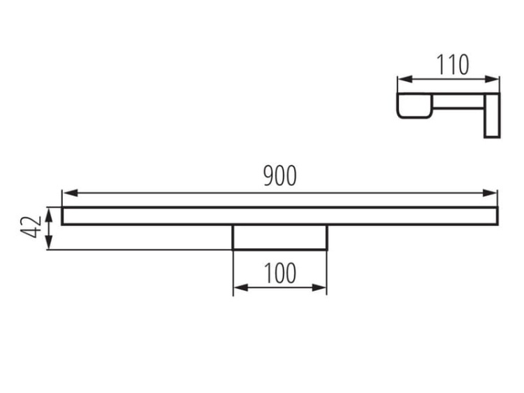 Oprawa ścienna ASTEN LED biały 90cm 15W 1450lm KANLUX 26688 wymiary.jpg
