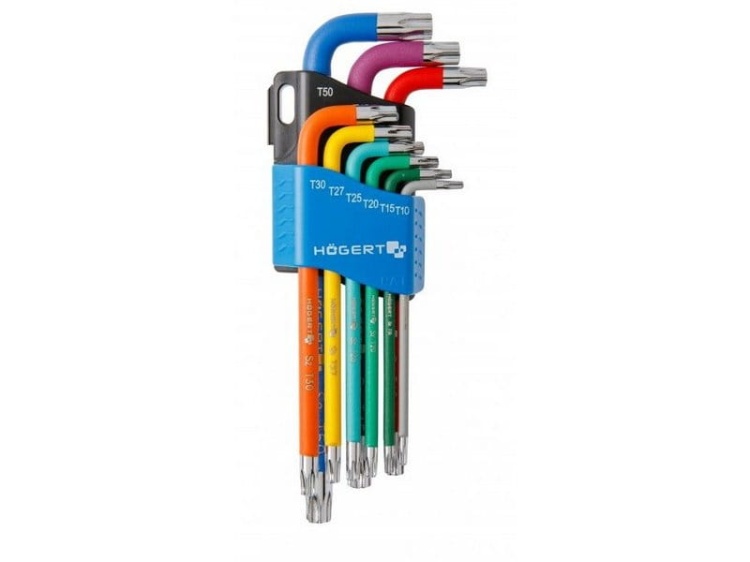 Klucze torx długie kolorowe 9 sztuk HT1W817 Högert.jpg