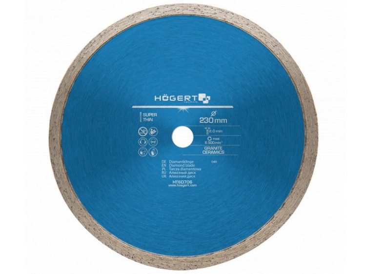 Tarcza diamentowa ciągła 230mm HT6D706 Högert.jpg