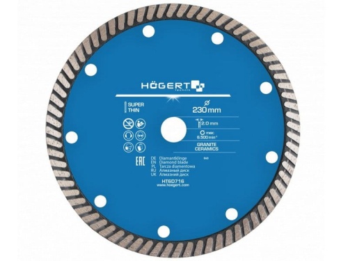 Tarcza diamentowa 230mm turbo HT6D716 Högert.jpg