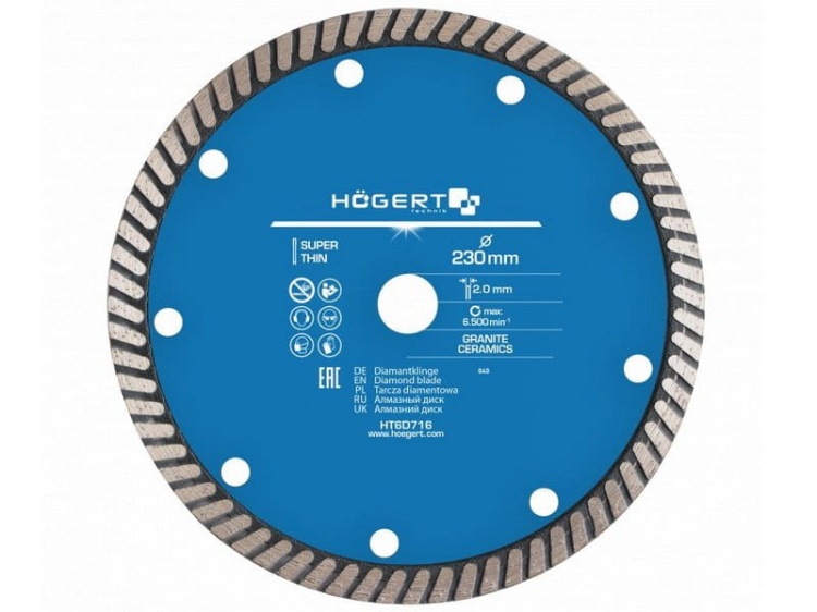 Tarcza diamentowa 230mm turbo HT6D716 Högert.jpg