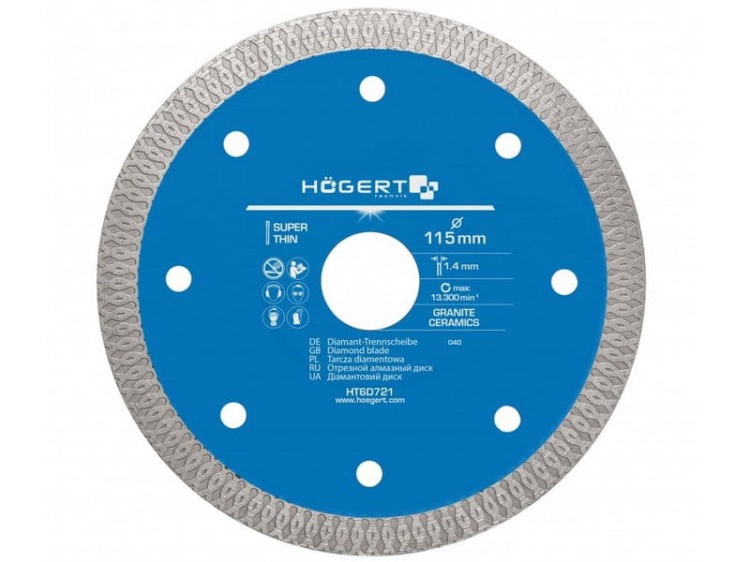 Tarcza diamentowa 115mm do ceramiki HT6D721 Högert.jpg