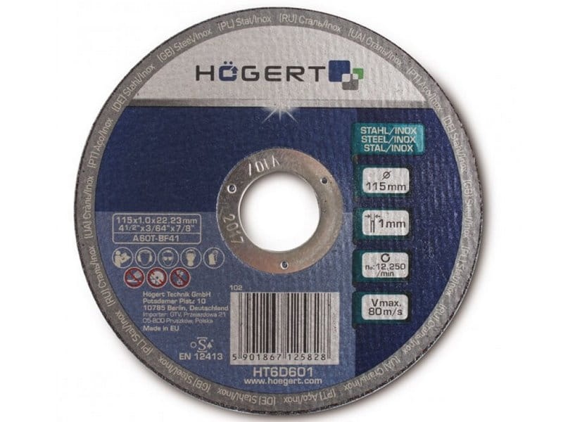 Tarcza korundowa do cięcia metalu i inoxu 230mm HT6D604 Högert.jpg