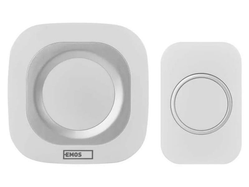 Dzwonek bezprzewodowy do drzwi P5733W biały EMOS przód.jpg