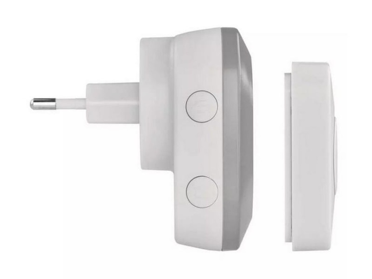 Dzwonek bezprzewodowy do drzwi P5733S srebrny EMOS bok.jpg